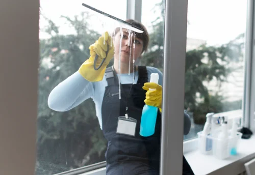 Nettoyage de vitres intérieures et extérieures à Trangé